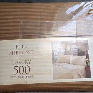 Luxury 500 Wrinkle-Free Full Sheet Set - Brown